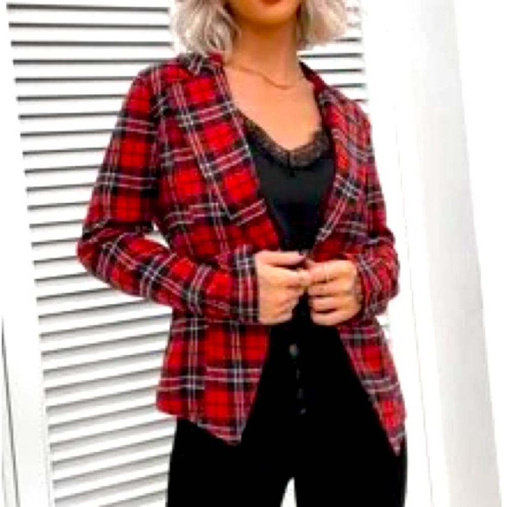 Plaid Blazer